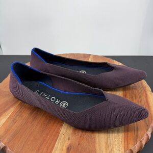 Rothy’s The Point Port Purple Ballet Flats - 9 pointed toe